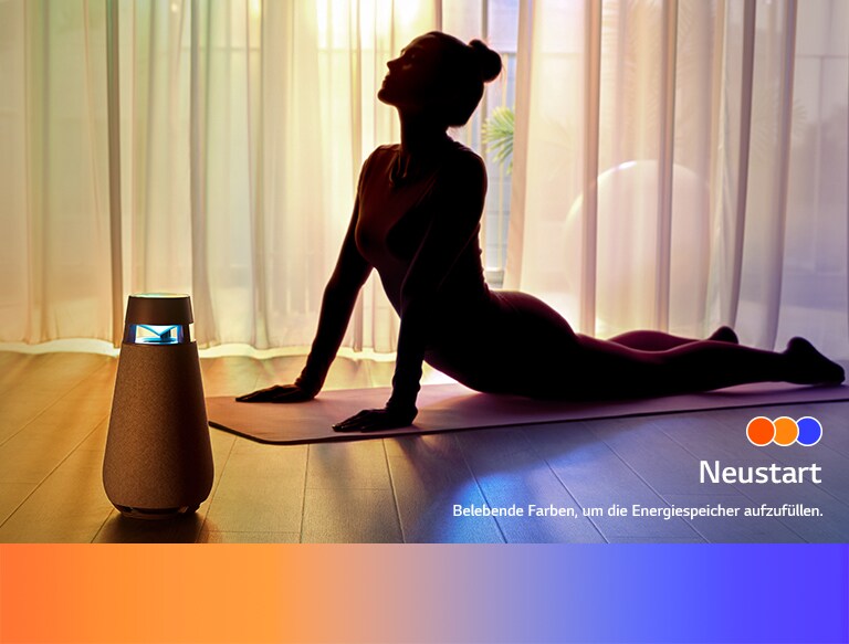 Eine Frau macht Yoga mit dem Naturmodus von DXO3.