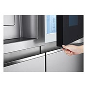 LG Side-by-Side Kühlschrank mit InstaView Door-in-Door® (E, 635L, 179cm hoch) mit Eis-, Crushed Ice- und Wasserspender & internem Wassertank | GSXV91BSAE , GSXV91BSAE