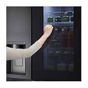 LG Side-by-Side Kühlschrank mit InstaView Door-in-Door® (E, 635L, 179cm hoch) mit Eis-, Crushed Ice- und Wasserspender & internem Wassertank | GSXV91MCAE , GSXV91MCAE