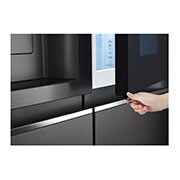 LG Side-by-Side Kühlschrank mit InstaView Door-in-Door® (E, 635L, 179cm hoch) mit Eis-, Crushed Ice- und Wasserspender & internem Wassertank | GSXV91MCAE , GSXV91MCAE